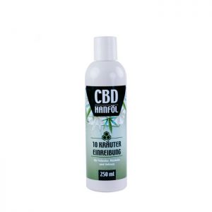 CBD 10-Kräuter-Einreibung mit Propolis 250 ml